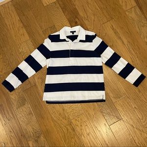 J Crew Rugby Shirt Navy Stripe